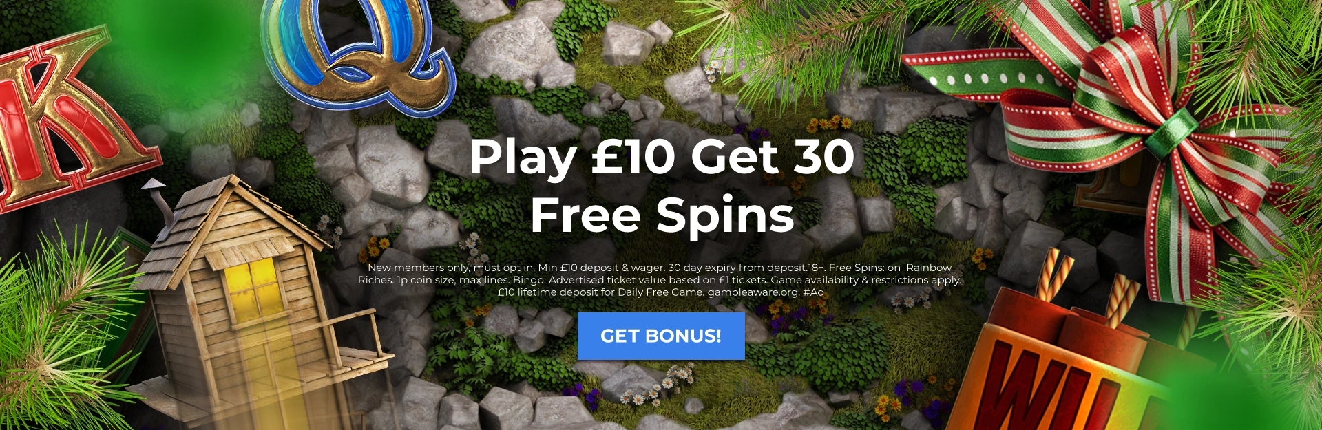 Play £10 Get 30 Free Spins