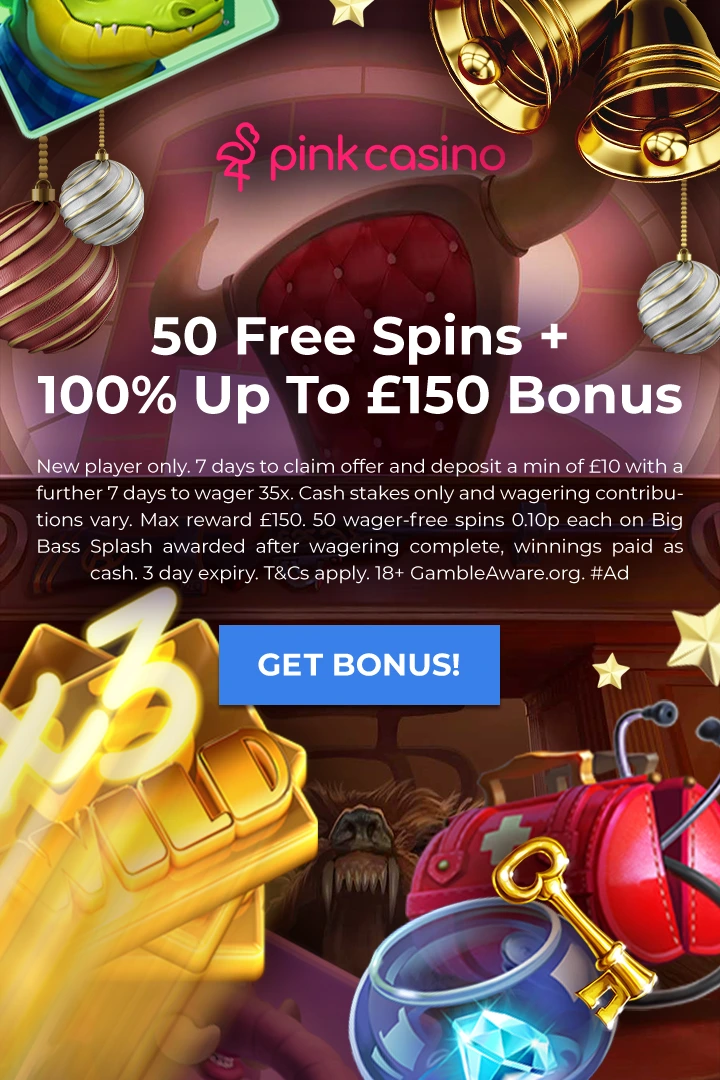 50 Free Spins +<br> 100% Up To £150 Bonus