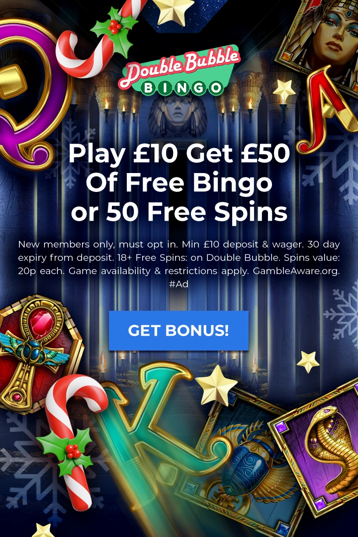 Play £10 Get £50 Of Free Bingo or 50 Free Spins